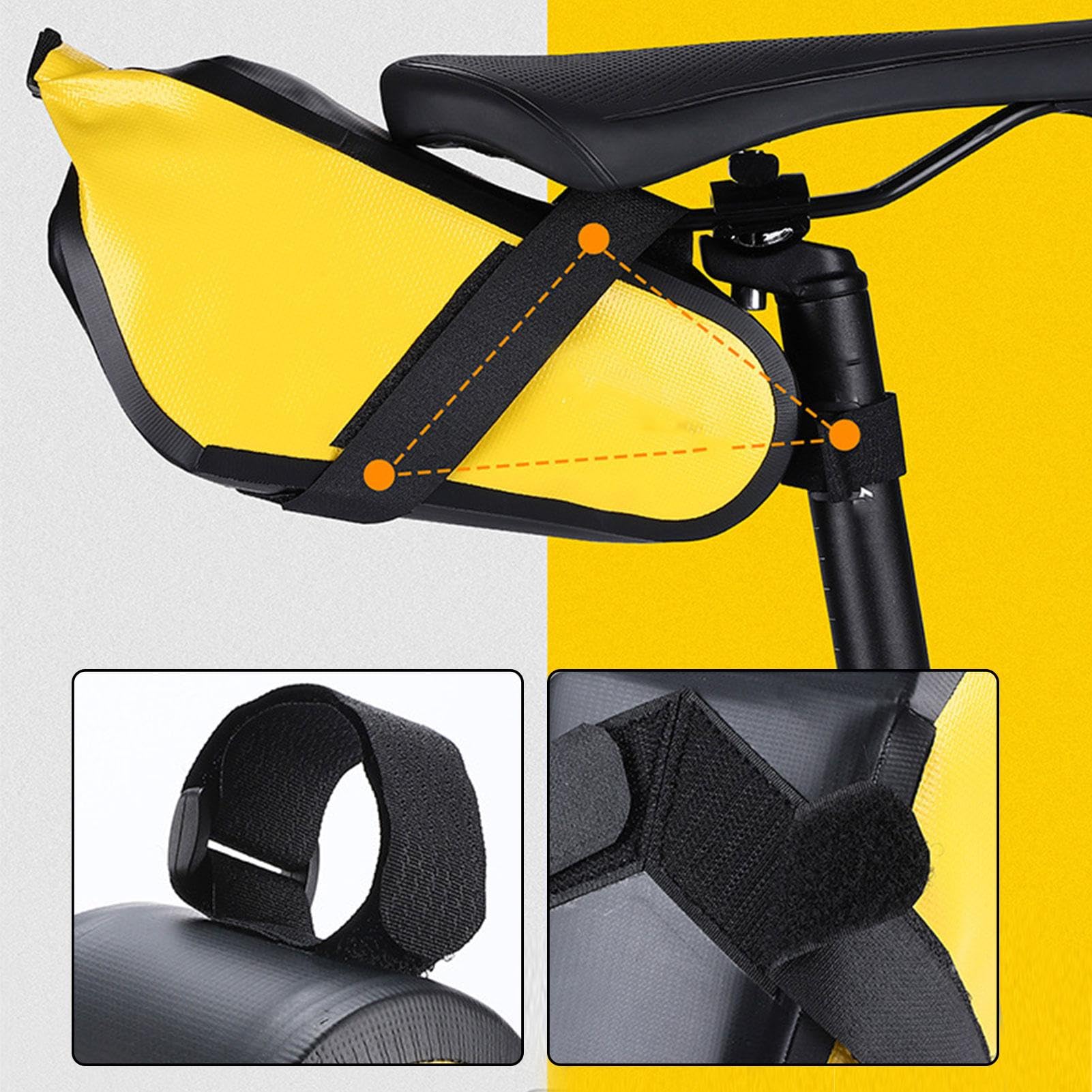 Amazon.co.jp: 防水バイクサドルバッグ - ロードバイクポーチバッグ